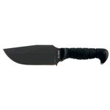 KA-BAR Heavy Duty Warthog Fixed Blade Knife 6.75" Drop Point 1095 Cor-Van Steel Blade Kraton Handle Black