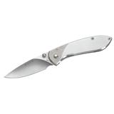 Buck 327 Nobleman Folding Knife 2.63" Drop Point 440A Stainless Steel Blade Brushed Stainless