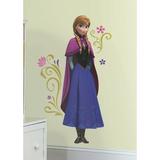 Room Mates Popular Characters Frozen's Anna w/ Cape Giant Wall Decal Vinyl in Blue/Gray, Size 41.0 H x 14.5 W in | Wayfair RMK2737GM