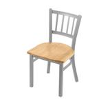 Holland Bar Stool Contessa Solid Wood Dining Chair Wood in Gray, Size 32.0 H x 18.0 W x 18.0 D in | Wayfair 61018ANNatOak