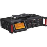 TASCAM DR-70D 6-Input / 4-Track Multi-Track Field Recorder with Onboard Omni Micro DR-70D