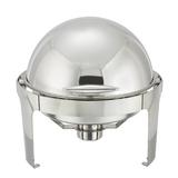 Winco Madison 6-Quart Round Chafer Stainless Steel in Gray, Size 18.75 H x 19.0 W x 19.0 D in | Wayfair 602