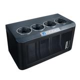 Vinotemp 4 Bottle Il Romanzo Single Zone Freestanding Wine Cooler in Black, Size 10.25 H x 10.25 W x 19.0 D in | Wayfair IL-OW004