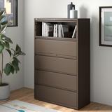 Lorell Fortress 4-Drawer Vertical Filing Cabinet in Brown, Size 69.9 H x 44.5 W x 18.6 D in | Wayfair LLR60473
