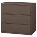 Lorell Fortress 3-Drawer Lateral Filing Cabinet in Brown, Size 42.5 H x 44.5 W x 18.6 D in | Wayfair LLR60476