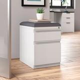 Lorell 2-Drawer Vertical Filing Cabinet Metal/Steel in Gray/White, Size 23.0 H x 18.0 W x 19.9 D in | Wayfair LLR49540