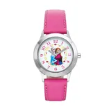 Disney's Frozen Anna & Elsa Kids' Leather Watch, Girl's, Pink