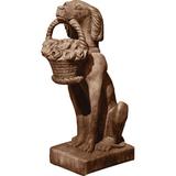 Campania International Vintage Dog Statue Concrete, Copper in Brown, Size 22.0 H x 13.0 W x 7.5 D in | Wayfair A-060-BR