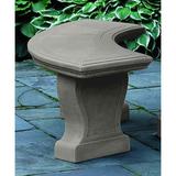 Campania International Palladio Cast Stone Garden Bench Stone/Concrete in Gray, Size 18.0 H x 54.0 W x 16.0 D in | Wayfair BE-27-AS