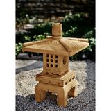 Campania International Bamboo Pagoda Statue Concrete, Copper in Brown, Size 24.25 H x 15.75 W x 16.0 D in | Wayfair OR-141-TR