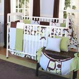 Brandee Danielle Modern Baby 4 Piece Crib Bedding Set Cotton Blend in Blue/Brown/Green, Size 52.0 W in | Wayfair 175-4PMBB