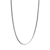 "Blue La Rue Stainless Steel Box Chain Necklace, Women's, Size: 30"", Grey"