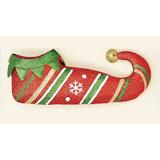 Worth Imports Elf Shoes Metal in Green/Red, Size 2.0 H x 12.0 W x 2.0 D in | Wayfair 8668RD