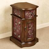 Sophie Chairside Cabinet Burgundy , Burgundy