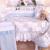 Brandee Danielle Prince Deluxe 4 Piece Crib Bedding Set Cotton in Blue | Wayfair 96DLBLU