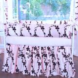 Blueberrie Kids Chambord 4 Piece Crib Bedding Set Cotton Blend in Pink | Wayfair 15CB-4P