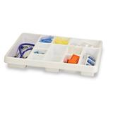 TrippNT 2" H x 17" W x 13" D Multi-Purpose Drawer Organizer Plastic in White, Size 2.0 H x 17.0 W x 13.0 D in | Wayfair 50211