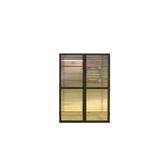 Riverstone Industries Monticello Hinged Door Kit, Size 72.0 H x 48.0 W x 2.0 D in | Wayfair Mont-Door-BK