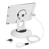 Aidata U.S.A Locking iPad Air & iPad Air 2 Station Stand, Steel in White, Size 14.0 H x 8.0 W in | Wayfair IA-1004WL