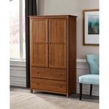 Grain Wood Furniture Shaker Wardrobe Armoire Wood in Brown/Green, Size 72.0 H x 41.25 W x 21.5 D in | Wayfair SH0801