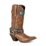 Durango Crush Accessorized Women's Cowboy Boots, Size: Medium (9), Brown
