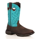 Durango Lady Rebel Women's Steel-Toe Cowboy Boots, Size: Medium (9), Blue