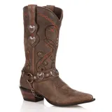 Durango Crush Heartbreaker Distressed Women's Cowboy Boots, Size: Medium (11), Brown
