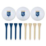 Kansas City Royals 3 Golf Balls and Tees Set