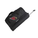 MOJO Arizona Cardinals Black 27'' 2-Wheel Drop Bottom Rolling Duffel Bag