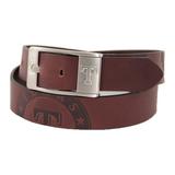 Texas Rangers Brandish Leather Belt - Brown
