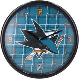 San Jose Sharks Black Rim Basic Clock