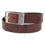 Alabama Crimson Tide Brandish Leather Belt - Brown