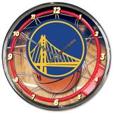 WinCraft Golden State Warriors 12" Round Chrome Clock