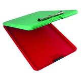SAUNDERS 00580 8-1/2" x 11" Storage Clipboard, Red/Green
