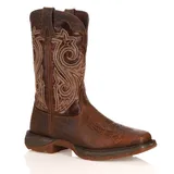 Durango Lady Rebel Women's Steel-Toe Cowboy Boots, Size: Medium (9), Brown