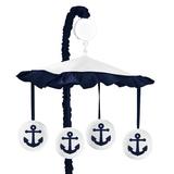 Sweet Jojo Designs Anchors Away Musical Mobile Fabric in Blue, Size 25.0 H x 19.0 W x 11.0 D in | Wayfair Mobile-AnchorsAway