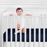 Sweet Jojo Designs Anchors Away Fitted Crib Sheet Cotton in Blue, Size 8.0 H x 28.0 W x 52.0 D in | Wayfair CribSheet-AnchorsAway-NAVY