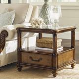 Tommy Bahama Home Bali Hai Bimini Square End Table Wood in Brown, Size 24.0 H x 26.0 W x 26.0 D in | Wayfair 593-955