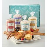Mix & Match Super-Thick English Muffins Gift Box with Tongs - 4 Packages by Wolfermans