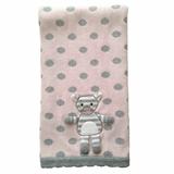 The Little Acorn Kitty 3D Stroller Blanket 100% Cotton in Gray, Size 38.0 H x 28.0 W in | Wayfair S15B02