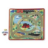 Melissa & Doug Round the Town Road Playmat in Green, Size 36.0 H x 36.0 W in | Wayfair 9400
