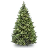 7.5-ft. Pre-Lit Carolina Pine Artifical Christmas Tree, Green