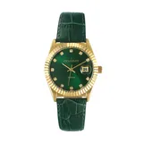 Peugeot Women's Leather Watch, Green