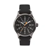 Timex Men's Expedition Scout Leather Watch - TW4B019009J, Black