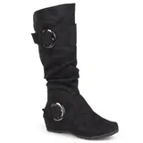 Journee Collection Jester Women's Knee-High Boots, Girl's, Size: 8 Medium XWc, Black