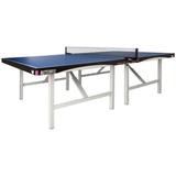 Butterfly Europa 25 Regulation Size Foldable Indoor Table Tennis Table (25mm Thick) Wood Legs in Blue/Brown, Size 30.0 H x 60.0 W x 108.0 D in
