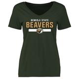 Women's Green Bemidji State Beavers Team Strong T-Shirt