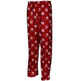 Nebraska Huskers Youth Scarlet Team Logo Flannel Pajama Pants