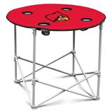 Red Louisville Cardinals Round Table