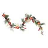 Northlight Seasonal 6' x 10" Red Mixed Berry & Pine Artificial Garland - Unlit in Brown/Green/Red, Size 10.0 H x 72.0 W x 10.0 D in | Wayfair